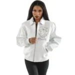 Pelle Pelle Women White Leather Jacket | Legend Series - Image 2