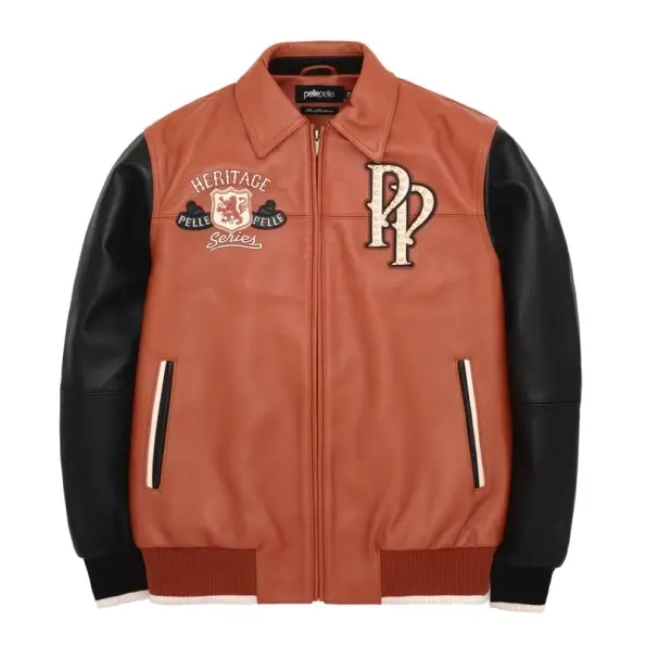 13ffa604-a2bc-442d-b6bc-81bad4f32c3c-595x595-1-1-595x595-1.webp Pelle Pelle Heritage Series Brown Jacket - Image 1