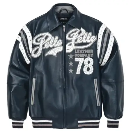 37462-NWG-FT_600x-e1673230365151-450x450-1.webp Pelle Pelle Encrusted Varsity Plush Navy Jacket - Image 1