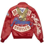 Pelle Pelle American Bruiser Red Plush Jacket - Image 2