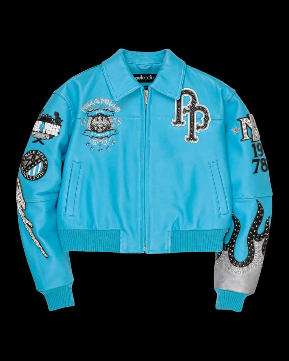 574248190_684810988020249_3396308951981986273_n.jpg Pelle Pelle | World Famous Blue Women’s Leather Jacket - Image 1