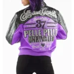 Pelle Pelle Garde 37 Years Strong Purple Leather Jacket