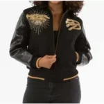 Pelle Pelle Black Varsity Jacket Greatest Of All Time - Image 2