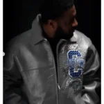 Pelle Pelle Grey Chi-Town Leather Jacket - Image 2