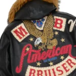 Pelle Pelle American Bruiser Black Hooded Jacket - Image 4