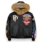 Pelle Pelle American Bruiser Black Hooded Jacket