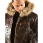 Pelle Pelle Crocodile Skin Brown Jacket - Image 3