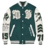 Pelle Pelle Varsity Green And White Jacket