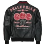 Pelle Pelle World Tour Red Black Leather Jacket - Image 2