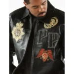 Pelle Pelle Patched Python Leather Jacket | Men Jacket - Image 2