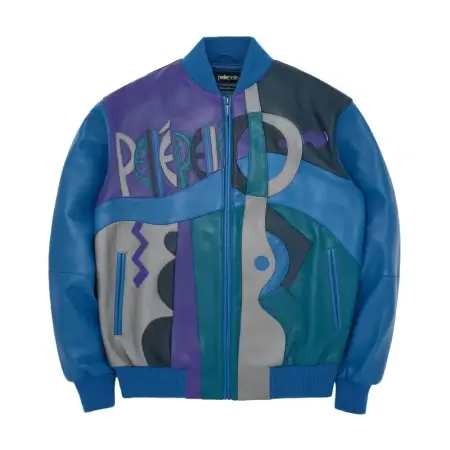 Pelle-Pelle-Blue-Picasso-Leather-Jacket-2-450x450-1.webp Pelle Pelle Blue Picasso Leather Jacket | Men & Women - Image 1
