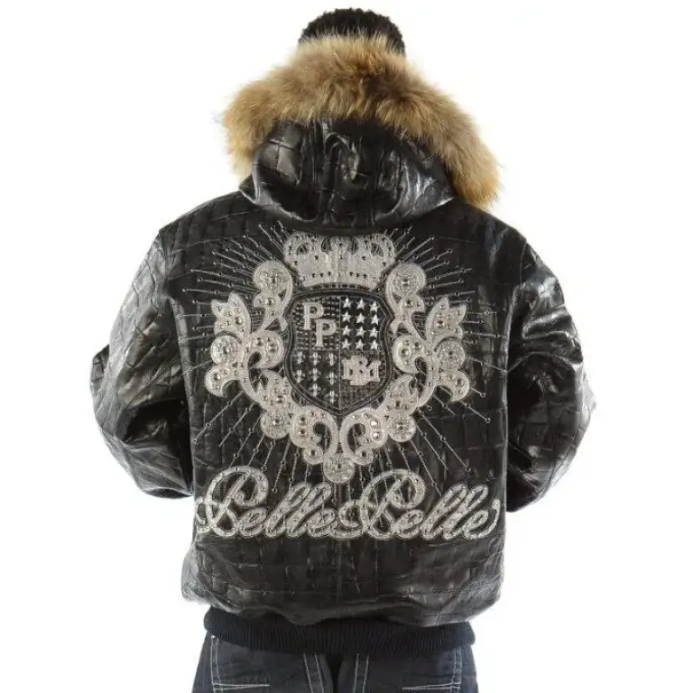 Pelle-Pelle-Crest-Black-Leather-Jacket-With-Fur-Collar-768x768-1.webp Pelle Pelle Crest Black Leather Jacket - Image 1