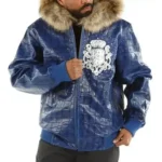 Pelle Pelle Crest Blue Leather Jacket - Image 2