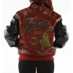 Pelle Pelle Exotic Studded Red Black Leather Jacket - Image 2