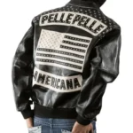 Pelle Pelle Americana Black Genuine Studded Jacket
