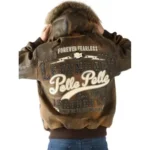 Pelle Pelle Forever Fearless Brown Jacket | Fur Hood Jacket - Image 2