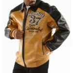 Pelle Pelle Unrivaled Men Leather Jacket | Yellow & Black