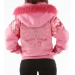Pelle Pelle Pink Fur Hood | Wool Jacket