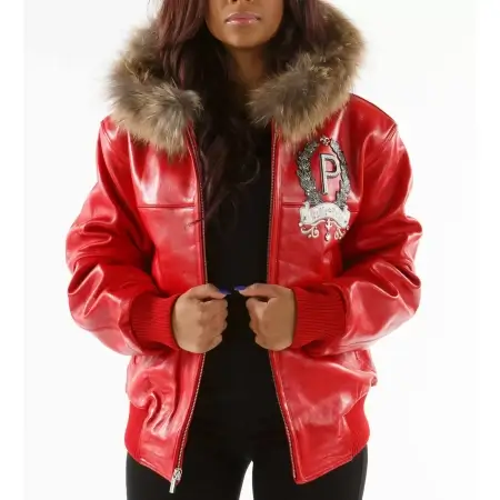 Red-Live-Like-A-Queen-Pelle-Pelle-Hooded-Jacket-1-450x450-1.webp Pelle Pelle Live Like A Queen Red Hood Jacket - Image 1