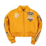 Pelle Pelle American Bruiser Women’s Yellow Leather Jacket.
