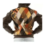 Pelle Pelle Brown Retro Diamond Jacket