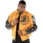 Pelle Pelle Yellow Soda Club Wool Jacket | MB Jacket - Image 2