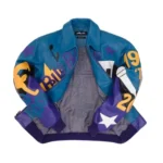 Pelle Pelle HipHop Blue Purple Leather Jacket - Image 3
