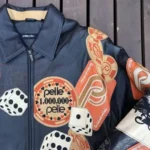 Pelle Pelle Bold Cards And Dice Black Leather Jacket - Image 3