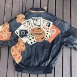 Pelle Pelle Bold Cards And Dice Black Leather Jacket - Image 2