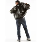 Pelle Pelle Classic Black Dragon Print Leather Jacket - Image 3